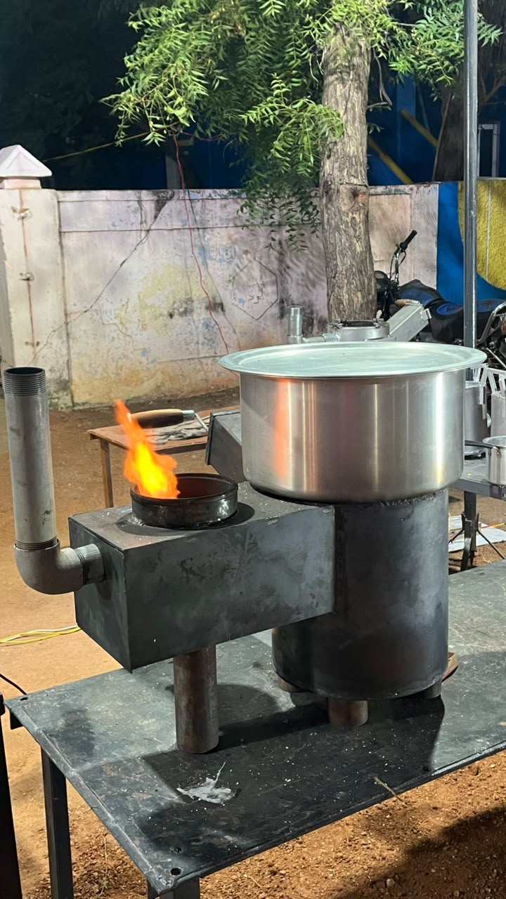 Hotel kitchen stove