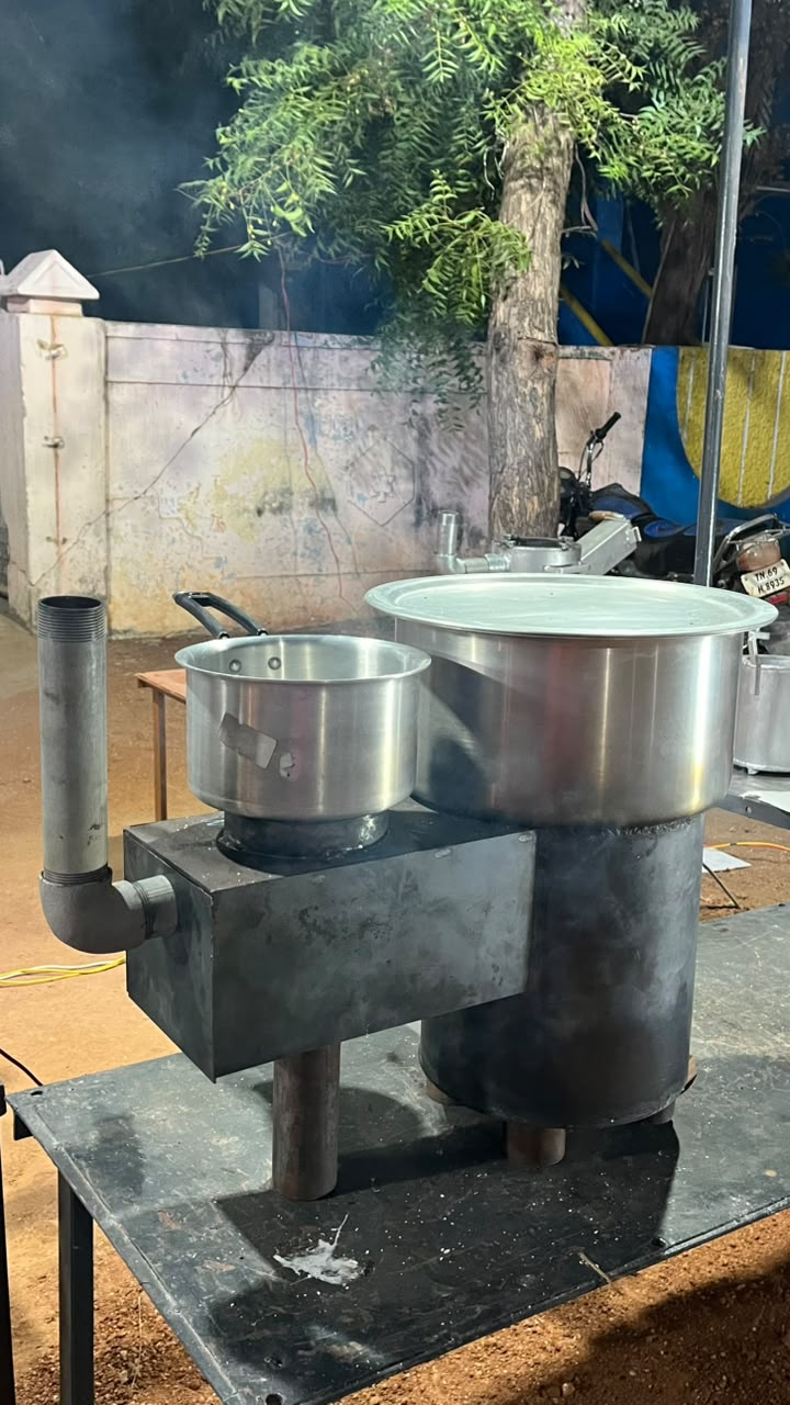 Commercial biomass stove